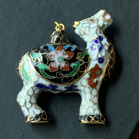 Vintage Jewelry - Vintage Cloisonné Camel Pendant